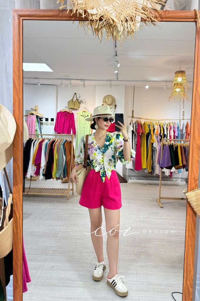 Quần short blazer linen prenium  Cói Design