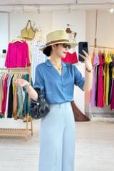 Áo lụa danton tay dài Cói Design