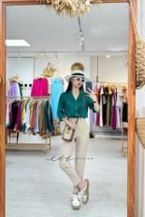 Áo lụa danton tay dài Cói Design