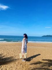 Đầm suông xoắn lưng Linen tưng premium Cói Design