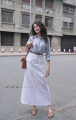 Áo sơ mi suông linen tưng premium Cói Design