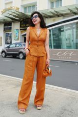Áo gile thun eo Linen tưng premium Cói Design