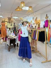 Áo sát nách nút bọc lưng nhiều màu linen tưng premium Cói Design