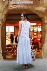 Áo sát nách nút bọc lưng nhiều màu linen tưng premium Cói Design