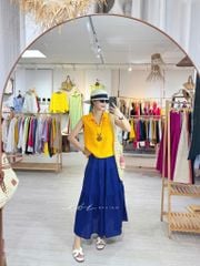 Chân váy tầng Linen tưng premium Cói Design