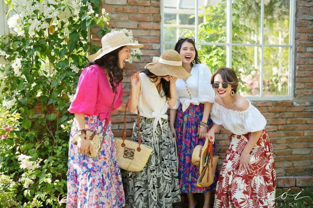 Chân váy tầng linen Cói Design