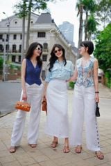 Áo gile nút bọc Linen tưng premium Cói Design