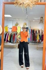Quần suông linen tưng premium Cói Design