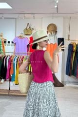 Chân váy tầng Linen tưng premium Cói Design