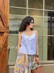 Chân váy tầng Linen tưng premium Cói Design