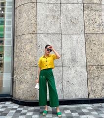 Quần suông gold lật lai Cói Design