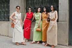 Chân váy xẻ 2 bên Linen tưng premium Cói Design