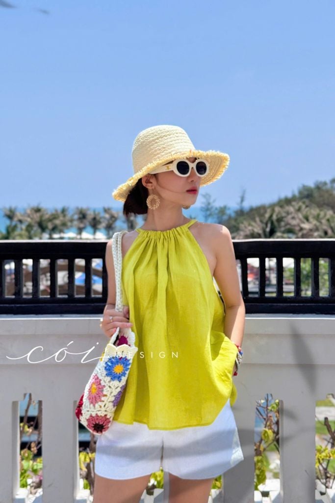Áo yếm Linen tưng premium Cói Design