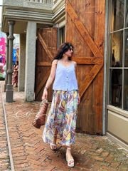 Chân váy tầng Linen tưng premium Cói Design