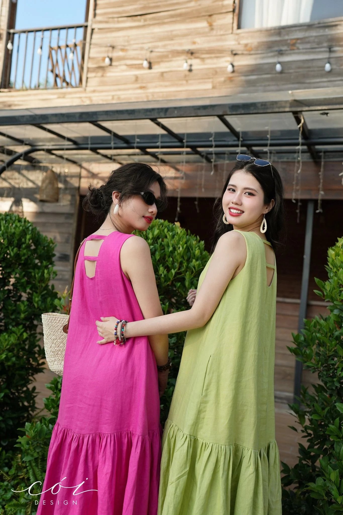 Đầm suông maxi linen tưng premium Cói Design