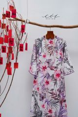 Áo dài sắc xuân Linen tưng premium Cói Design