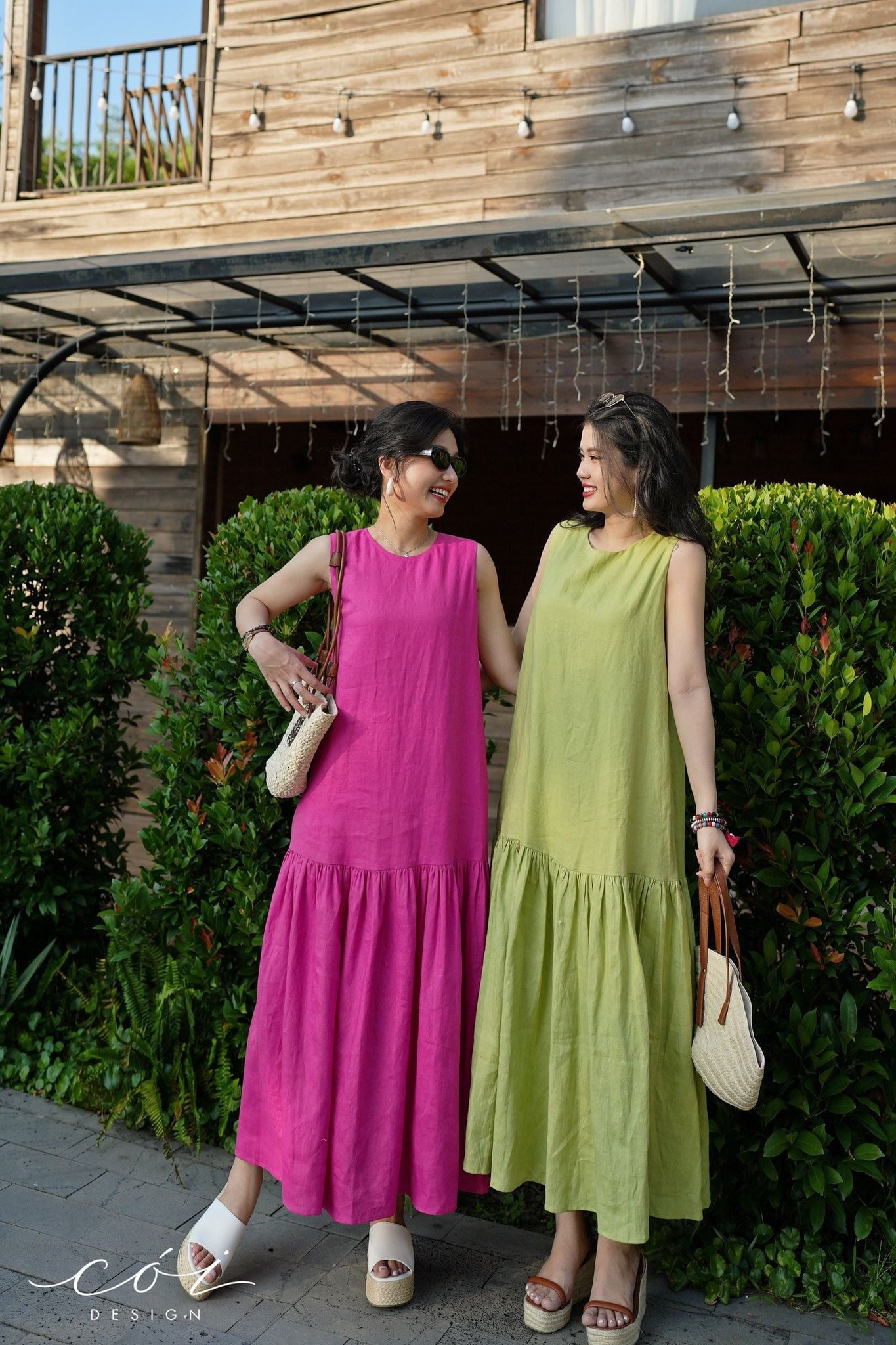 Đầm suông maxi linen tưng premium Cói Design