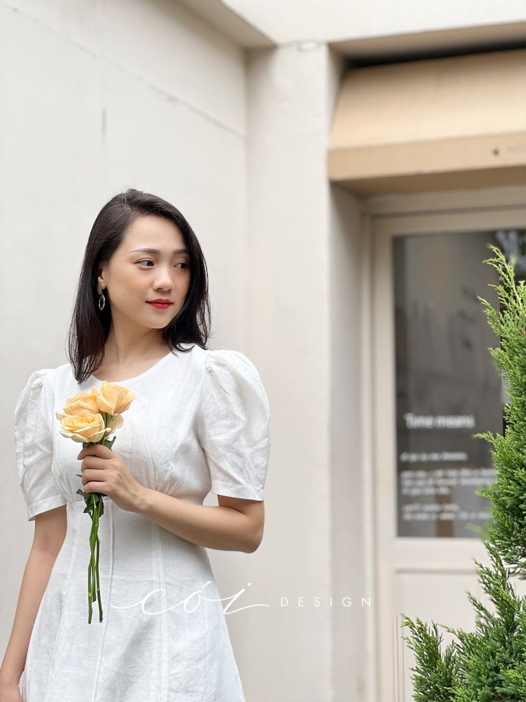 Đầm linen 8 mảnh Cói Design