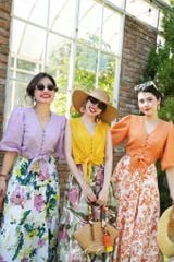 Chân váy tầng Linen tưng premium Cói Design