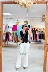 Quần ống loe Gold Cói Design