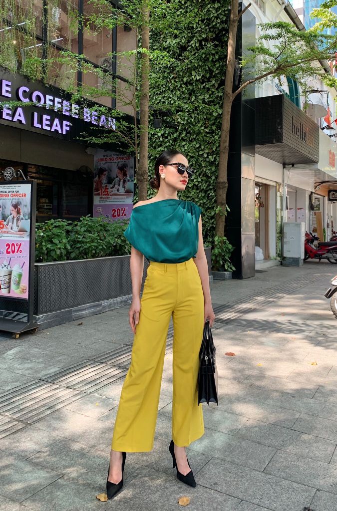 Quần ống suông gold Cói Design