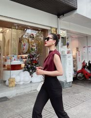 Áo lụa lệch vai Cói Design