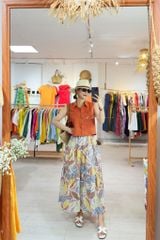 Chân váy tầng Linen tưng premium Cói Design