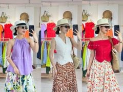 Chân váy tầng Linen tưng premium Cói Design
