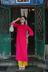 Áo dài xuân khởi sắc Linen tưng premium Cói Design