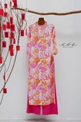 Áo dài sắc xuân Linen tưng premium Cói Design