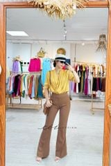 Quần ống loe Gold Cói Design