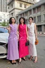Chân váy xẻ 2 bên Linen tưng premium Cói Design