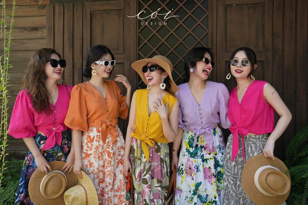 Chân váy tầng Linen tưng premium Cói Design