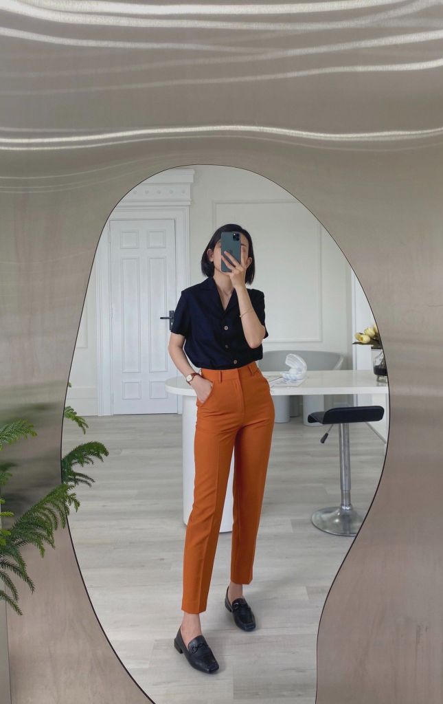 Quần ống đứng gold Cói Design
