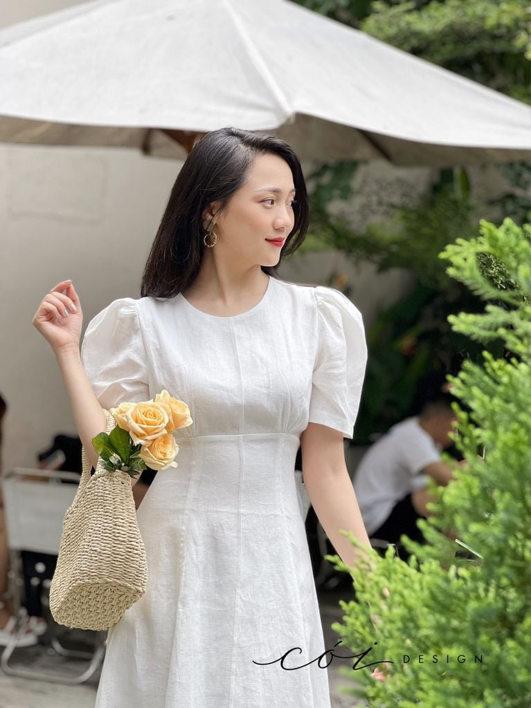 Đầm linen 8 mảnh Cói Design