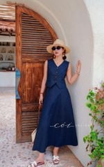 Chân váy 8 mảnh Linen tưng premium Cói Design