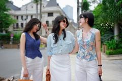 Áo gile nút bọc Linen tưng premium Cói Design