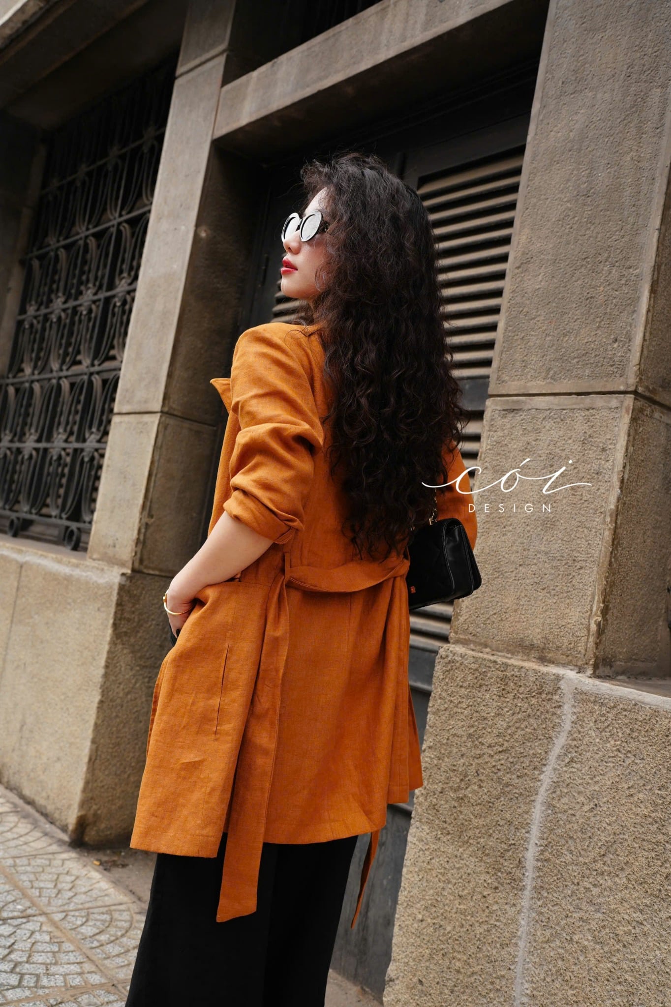 Áo blazer tay dài linen Cói Design