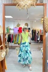 Chân váy tầng linen Cói Design