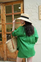 Quần short lưng thun Linen tưng premium Cói Design