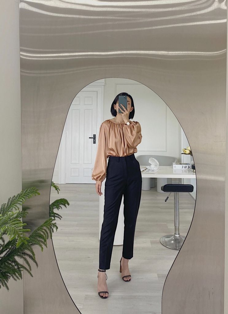 Quần ống đứng gold Cói Design