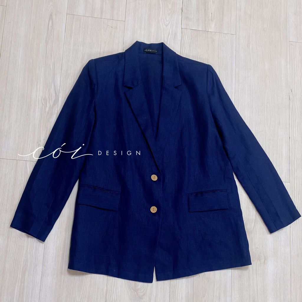Áo blazer tay dài linen Cói Design