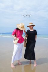 Áo hàng nút lưng tay dài Linen tưng premium Cói Design