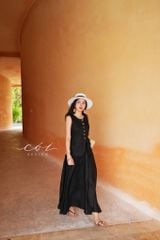 Chân váy xếp nhún linen tưng premium Cói Design