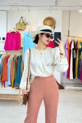 Quần ống loe Gold Cói Design