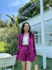 Áo blazer tay dài linen Cói Design