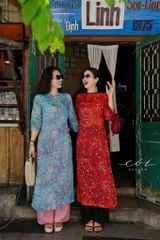 Set Áo Dài Sắc Xuân kèm quần suông Cói Design