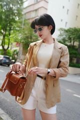 Áo blazer tay dài linen Cói Design