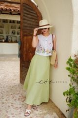 Chân váy 8 mảnh Linen tưng premium Cói Design