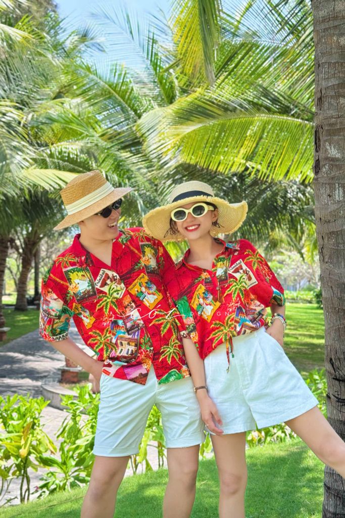 Áo sơ mi croptop rút dây linen tưng Cói Design